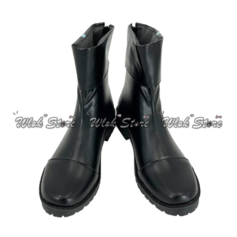 Anime jogo azul arquivo hayase yuka cosplay sapatos personalizados das mulheres dos homens botas halloween carnaval festa roleplay sapatos botas pretas