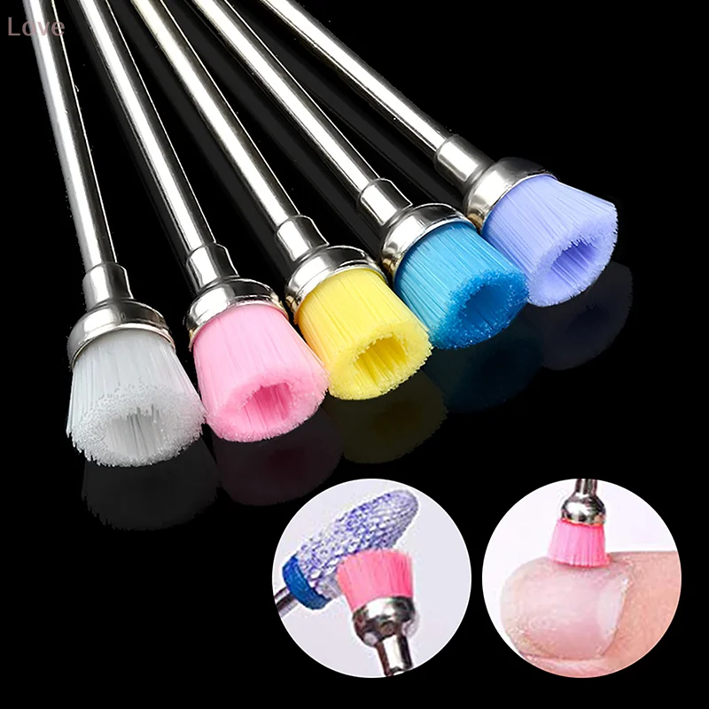 Nail Drill Bit Cleaning Brush Cleaner Electric Nail Files Milling Cutter Dust Remover Drill Accessories Nail Art Tool