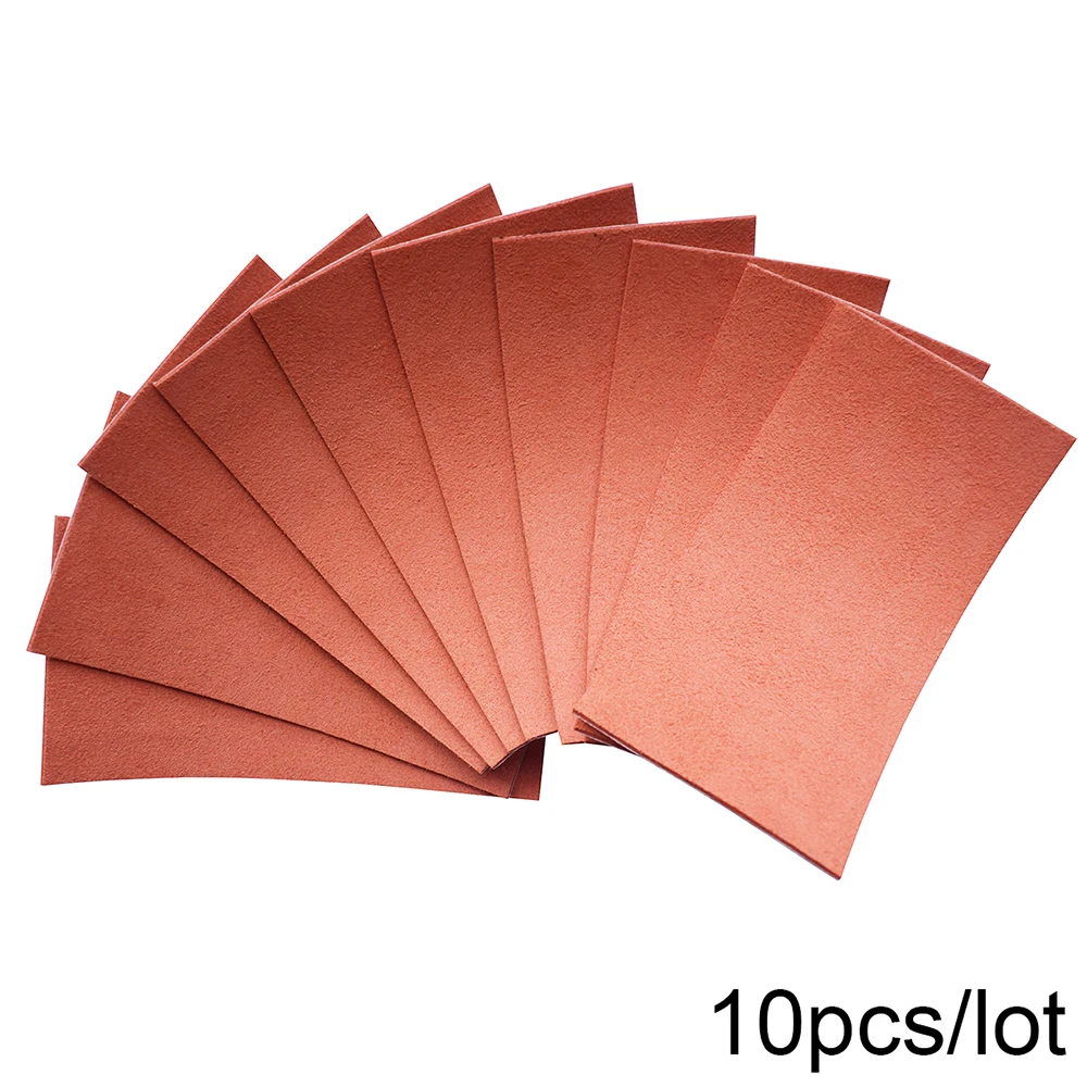 10PCS Self Adhesive Glue Replacement Squeegee Suede Felt 10*5cm Tape Edge For Car Wrapping Window Tint Wraps Scraper A18-10P