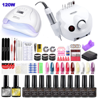 Manicure Set with LED Nail Dryer Nail Set Electric Nail Drill Kit Nail Gel Polish Kit Tools Set For Nail Art Beginner