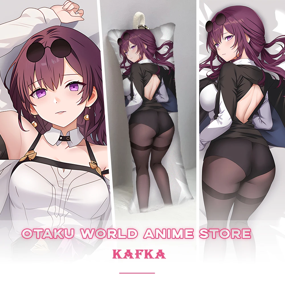 

Honkai Star Rail Кафка дакимакура аниме Otaku 2-сторонний принт Waifu Декор обнимающая подушка для тела искусственная Милая Подушка Наволочка