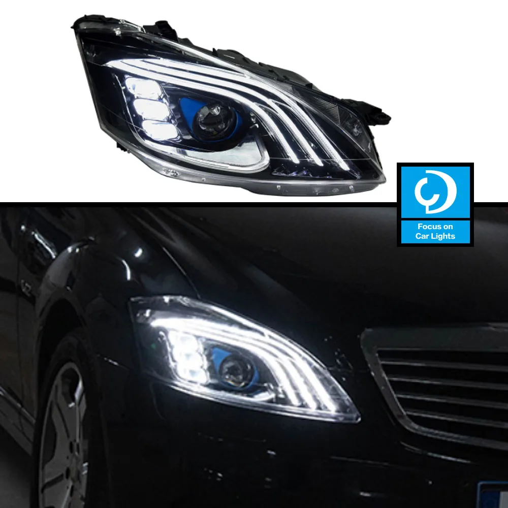 Faro anteriore per Auto per Benz W221 2006-2008 2008-2010 tipo lampada frontale a LED Styling obiettivo indicatori di direzione dinamici accessori