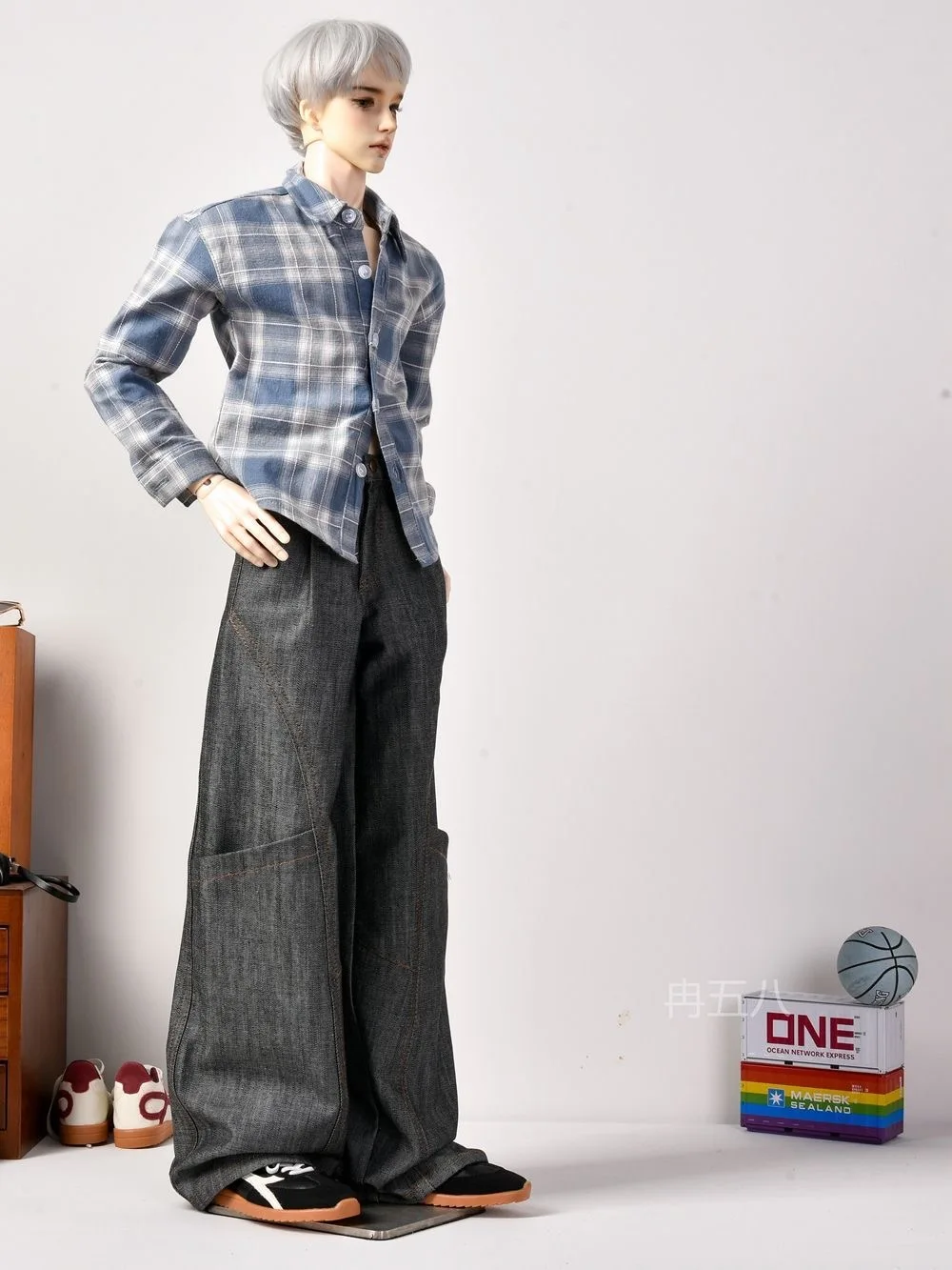 （customization 30day）BJD doll clothes suitable for 75 uncle size Cute pants clothing set doll accessories (1 points)