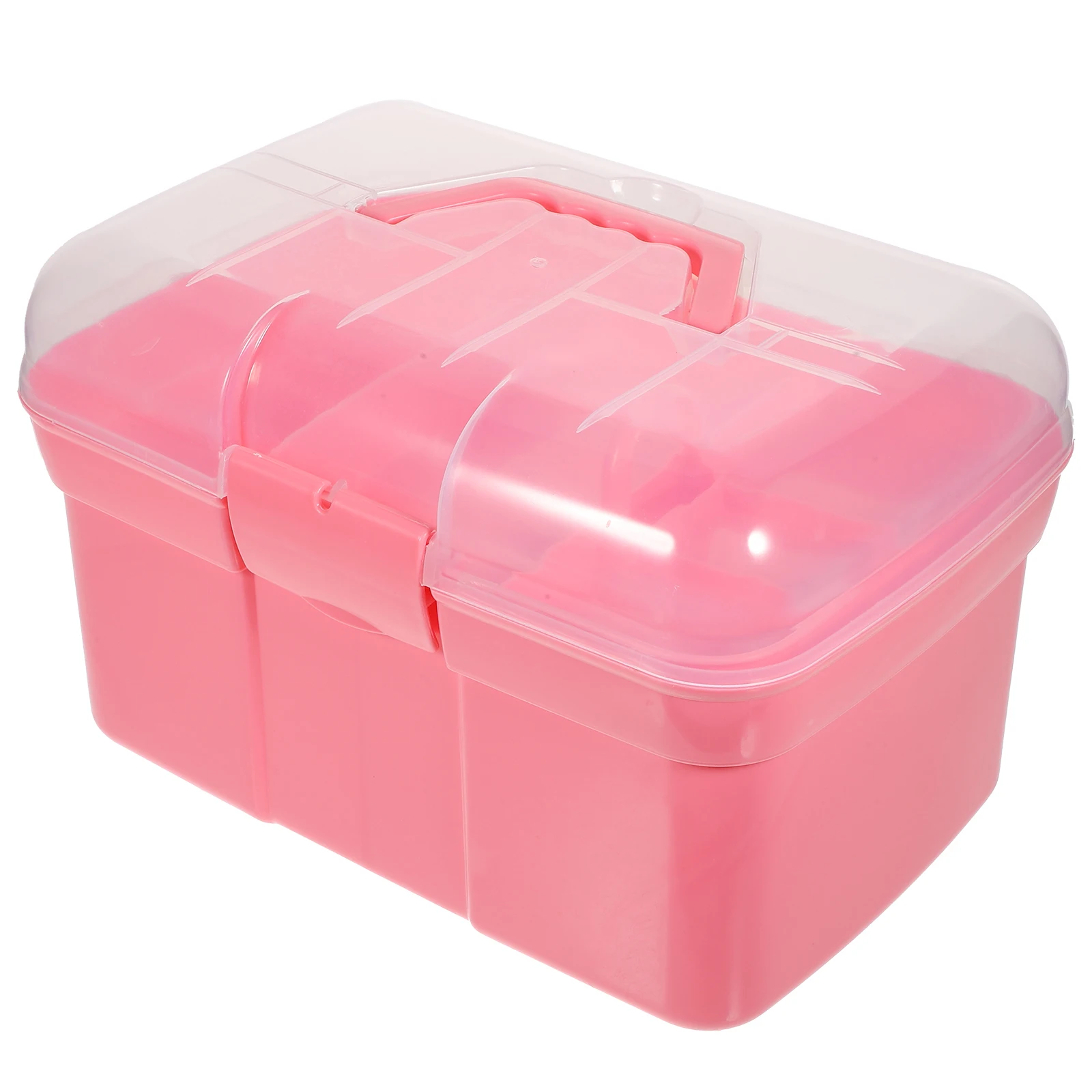 

Portable Medicine Box Double Layer Large Capacity Organizer Storage Container Aid Use Blue 31X20X20Cm