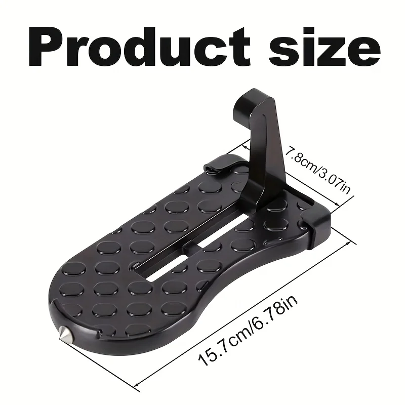 خطوة باب السيارة شديدة التحمل قابلة للطي: سعة 181.44 كجم، مضادة للانزلاق ومقاومة للخدش. سهلة التركيب لسيارات الدفع الرباعي/الشاحنات/السيارات، أيضًا الآمنة