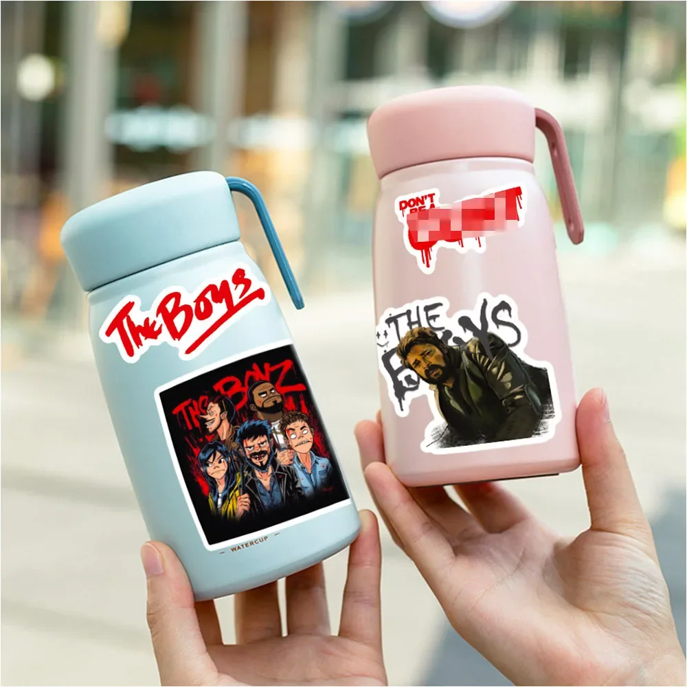 50 قطعة برنامج تلفزيوني الأولاد ملصقات الكتابة على الجدران الشارات هدية DIY بها بنفسك محمول الأمتعة الهاتف الثلاجة سيارة أنيمي بطل ملصق لعبة أطفال