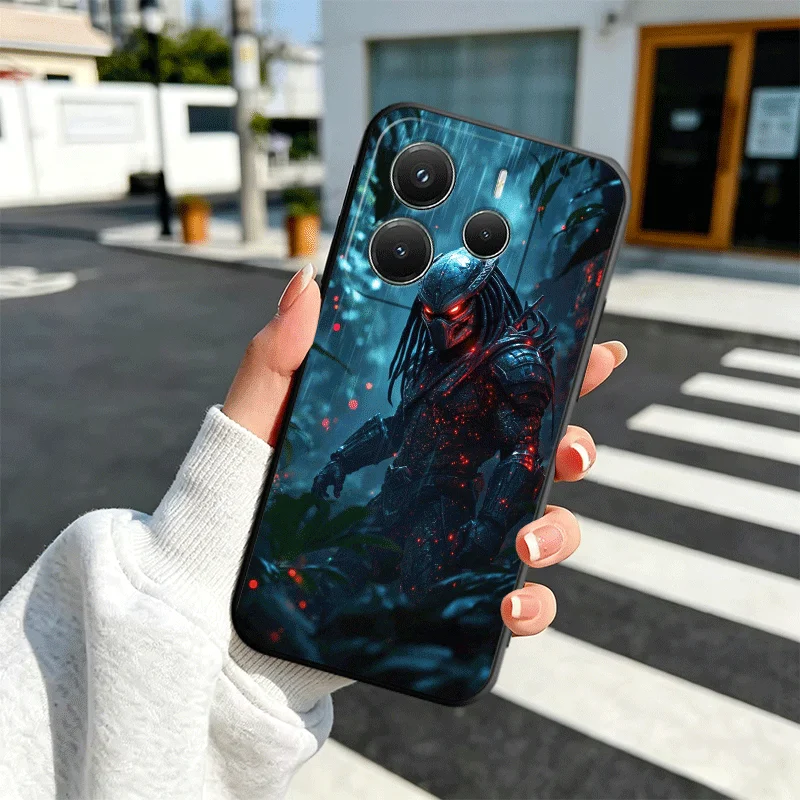 A-Alien Vs P-Predator Soft Phone Case for Xiaomi Redmi Note 12 13 14 15 Pro Plus 11 12S 11S 11T 10 4G Black Cover Back Shell - view 6