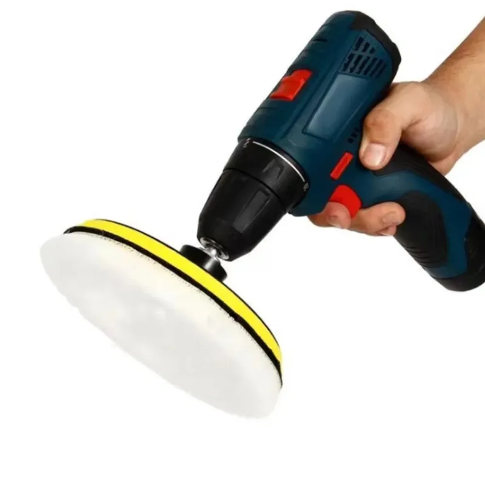 5-teiliges Auto-Polierzubehör-Set, Schaumstoff-Pads, Wollrad-Set, verwendet für die Wartung von Autopflege, Wachsen, Polieren, Farbe
