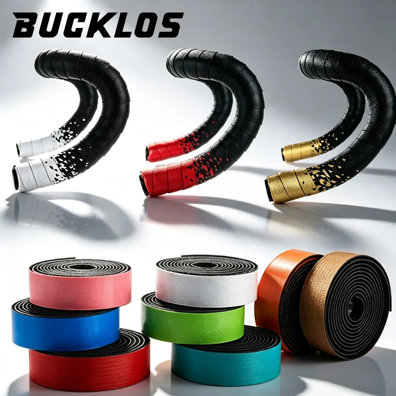 Road Bicycle Handlebar Tape Cork Shock Absorbing Gravel Bike Handle Bar Damping Wrap Anti-slip PU+EVA Bar Belt Cycling Parts