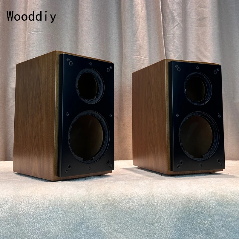 Wooddiy Customized 5 Inch Speaker Cabinet Empty Box Birch Plywood Color Opend Baffle Panel One Pair Shell Acoustic Box