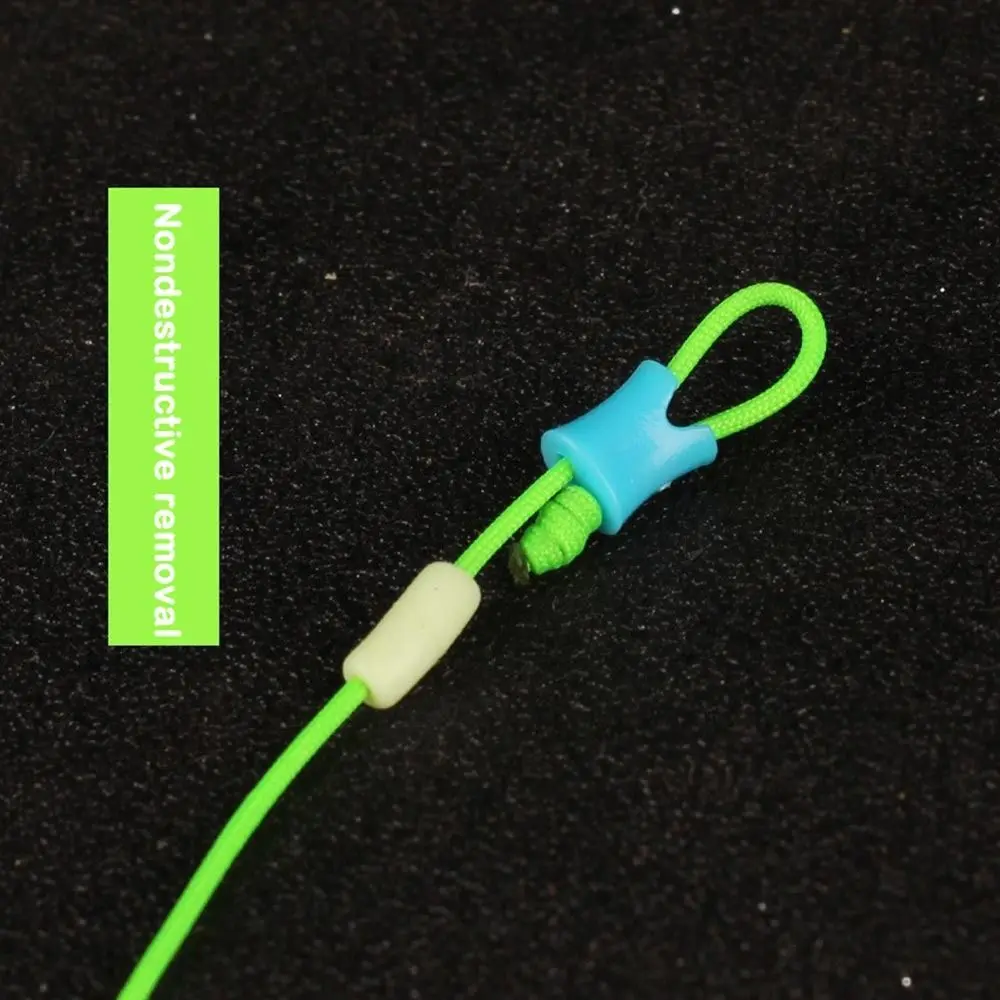 40/100pcs Rod tip Quick Rod Tie Straps button Bungee Leash Fishing Rod Rod tip self-locking buckle Reusable