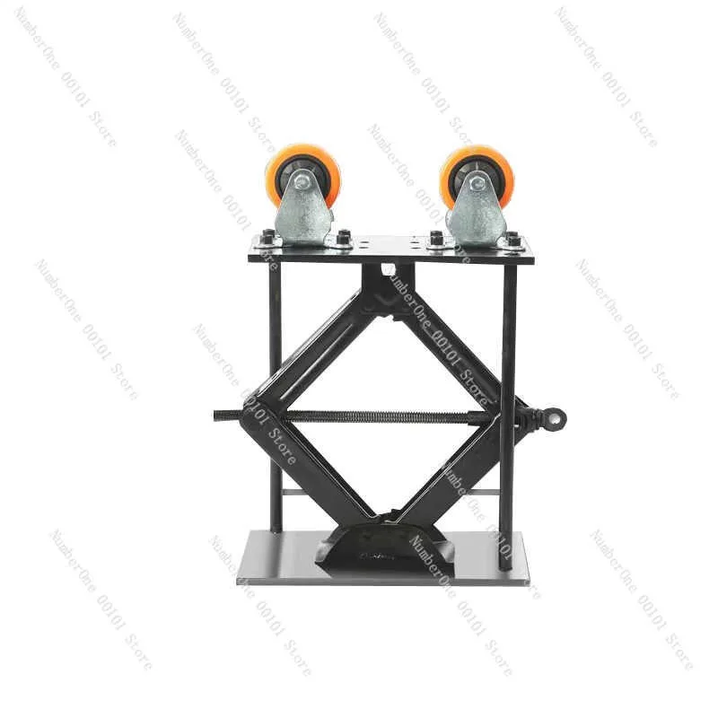 

Adjustable height simple support frame argon arc welded pipe circumferential seam lifting roller frame