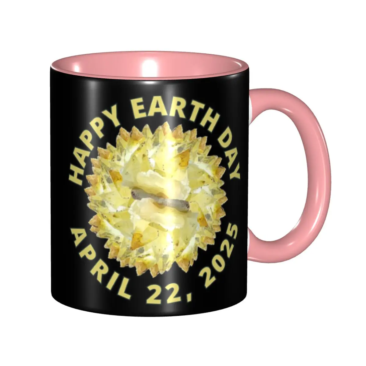 Happy Earth Day 2025, Wulfenit-Kristallbecher, lustige Keramik-Kaffeetassen, Teetassen, Milchbecher, Trinkgeschirr, Geschenke für Freunde