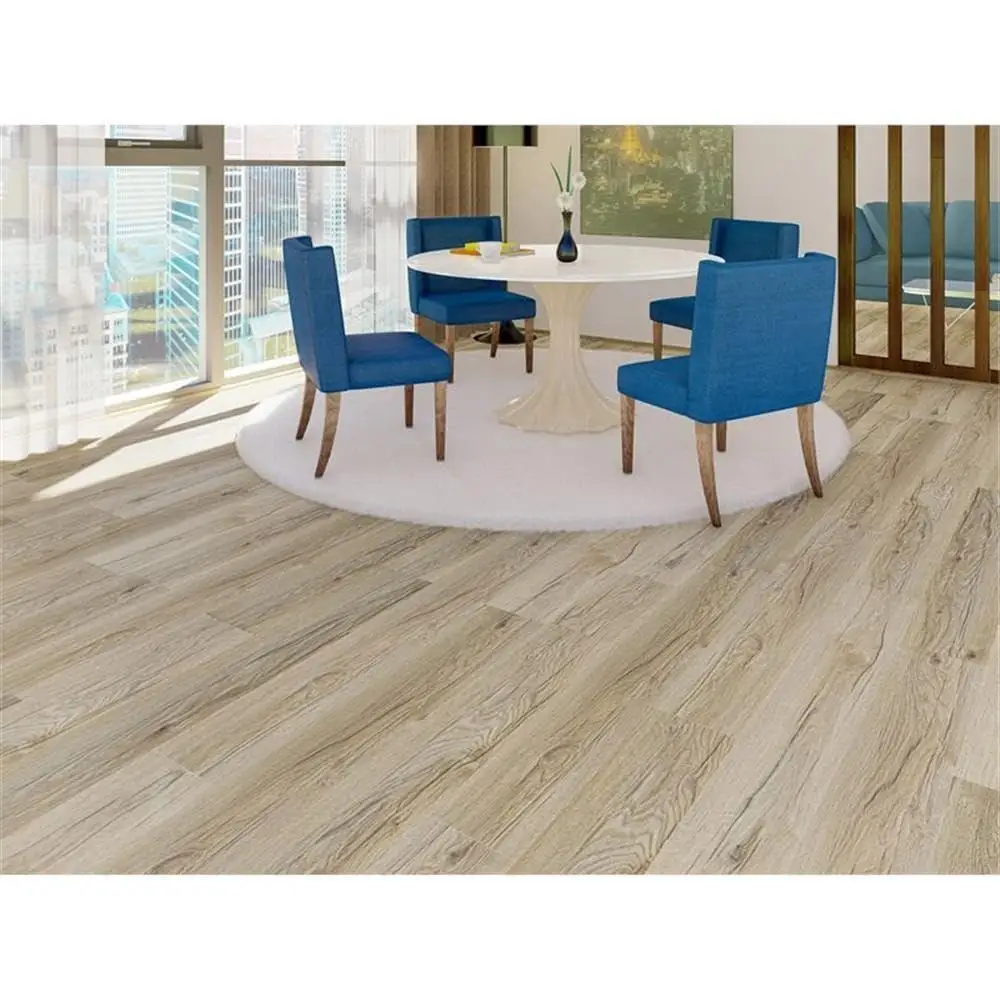 SPC Vinyl Floor Tiles 4mm Wodoodporna podłoga deskowa I4F Click Lock System EVA Backing Durable 20mil Wear Layer Sound Absorption