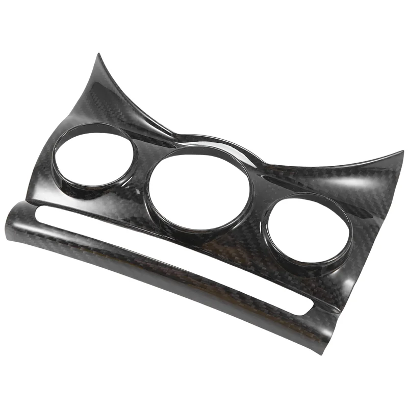 Car Center Console Trim Cover Dashboad Air Conditioning Knob Panel For BMW MINI Cooper F55 F56 Replacement Parts Carbon Fiber-X5