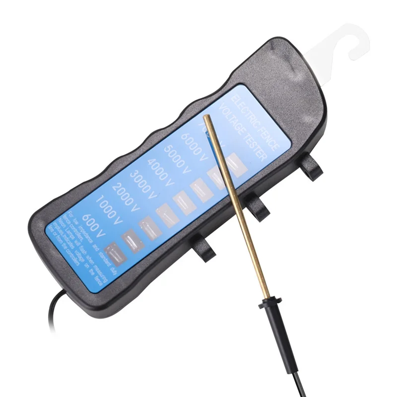 

A25F-Home Garden Horse Livestock 600V-7KV Electric Fence Voltmeter Fence Tester No Need Battery With 8 Indicator Light