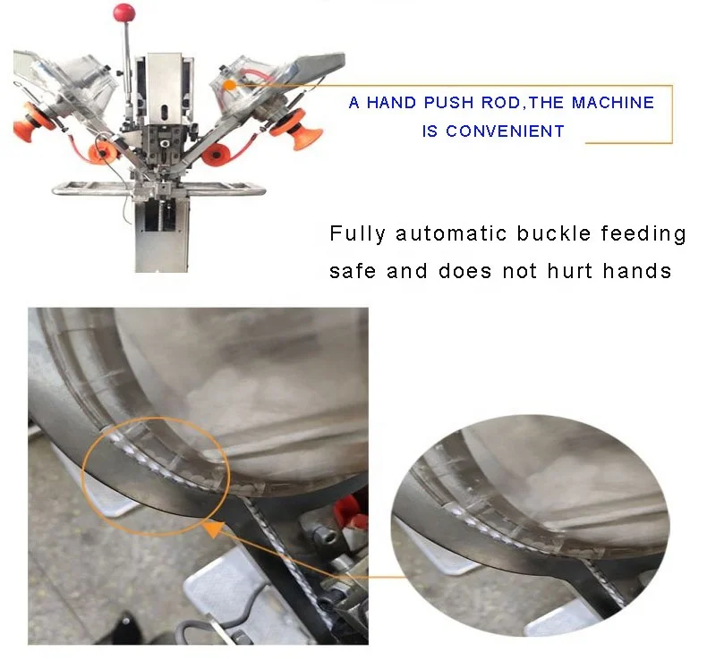

Automatic Industrial Snap Button Eyelet Jeans Button Making Machine Mix Buttonhole and Button Attachment Machine