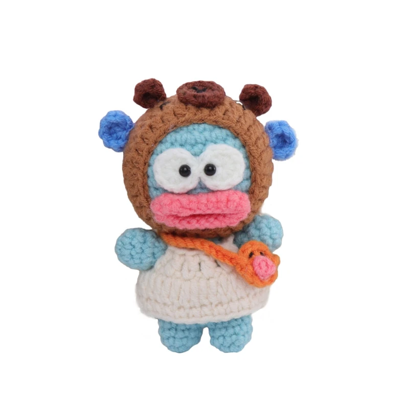 Premium Handcrafted Ocean Animal Crochet Doll Vivid Clownfish Design Multifunctional Keychain Backpack Pendant Decor Gift view 5