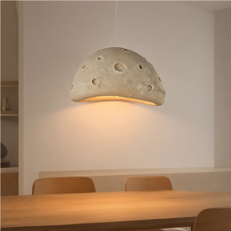 Nordic Personality Blue Cool Color Chandelier 40cm Warm Pendant Lamp Wabi Sabi Design for Home Stay Bedroom Creative Droplight