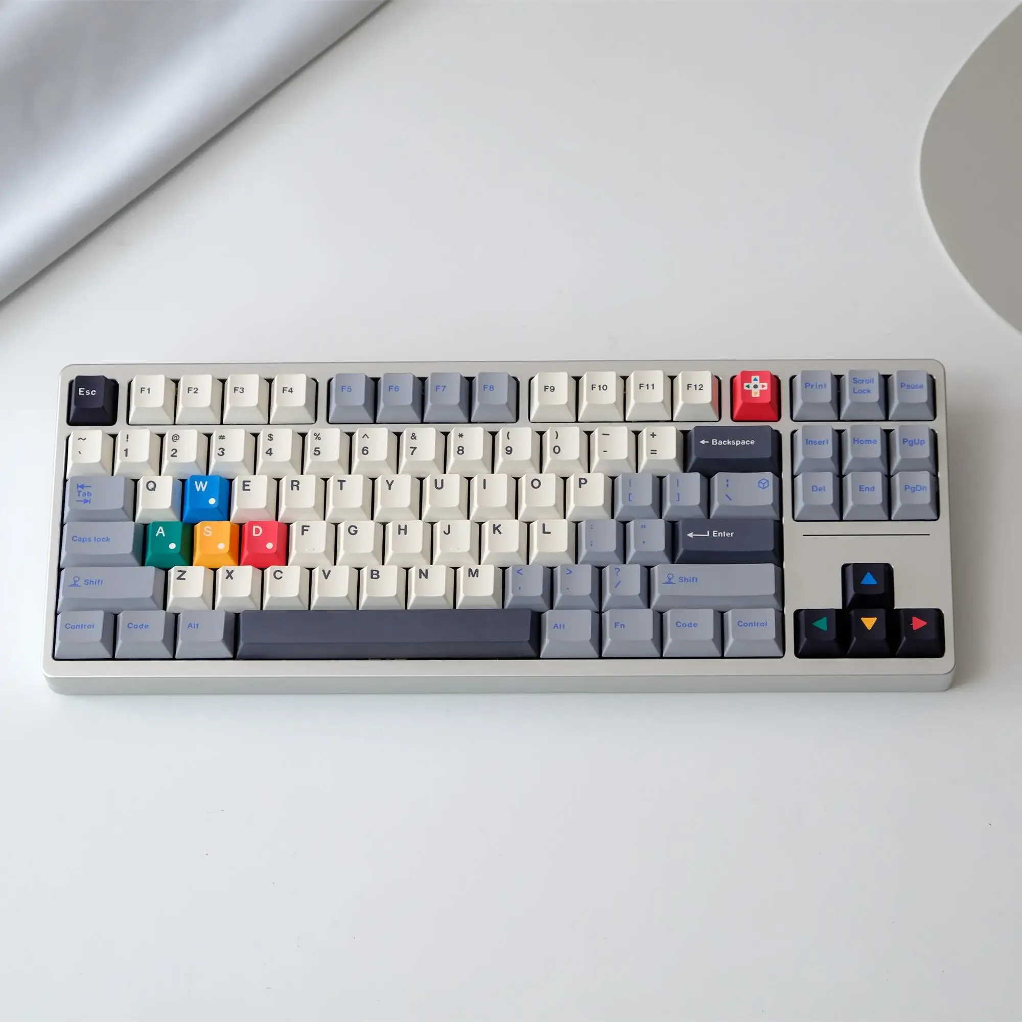 Grey Keycap Original Height pbt Sublimation RAINY75 VGN 68 84 87 98 104 108