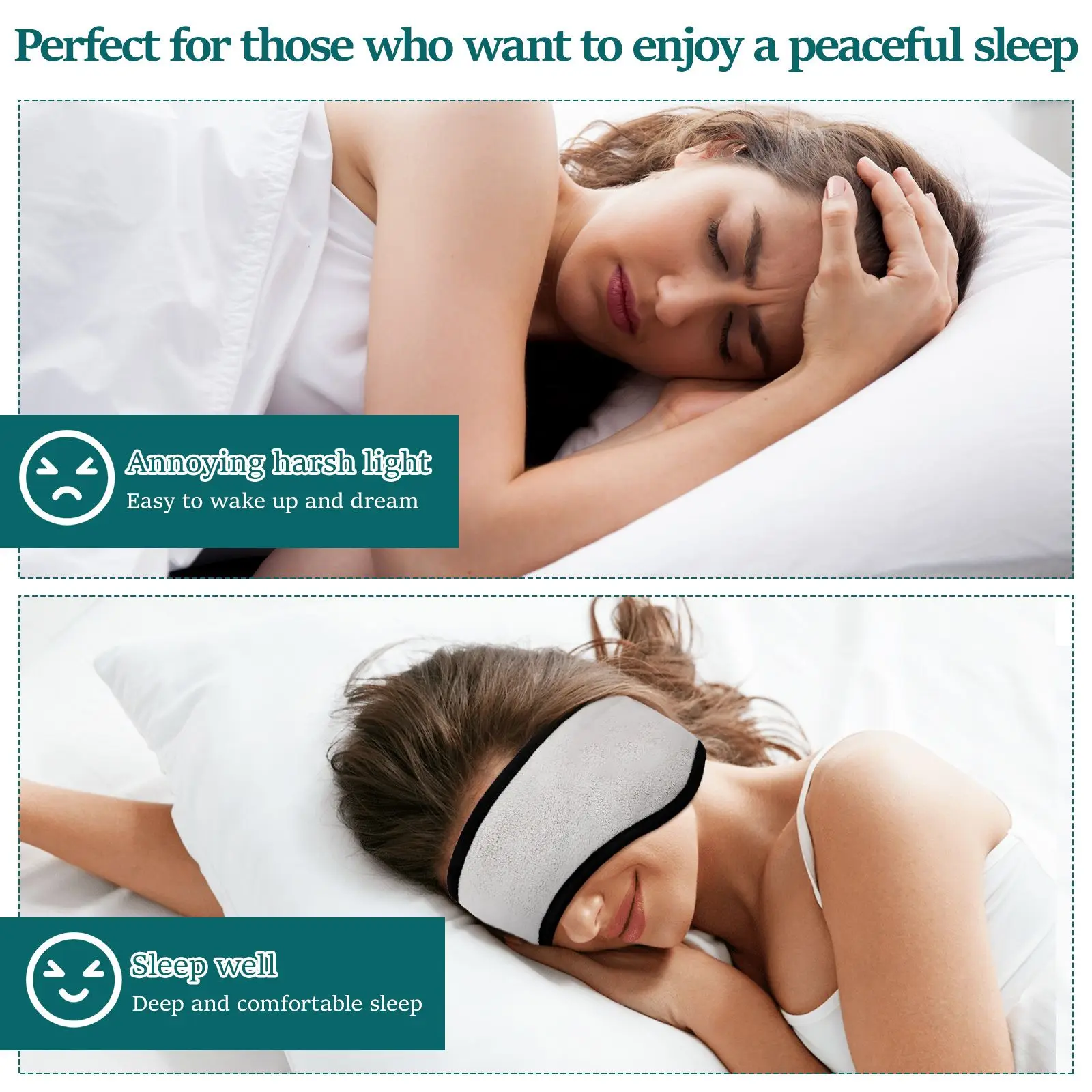 Sleeping Earmuff Headband Sleep Mask Winter Plush Ear Warmer Sleeping Ear Muff For Relaxing Blindfold Women Anti-noise Earmuffs