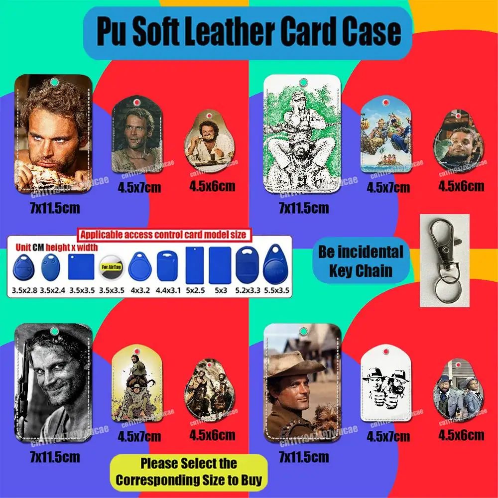 For Terence Hill Bud Spencer For Air Tag Case Card Holder Sleeve ID Badge Credit Bank Access