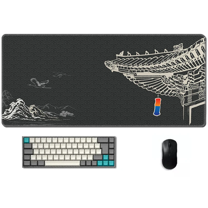 Mechanical Keyboard Mat Hanok Xxl Mouse Pad 900x400 Deskmat Laptop Gamer Room Decoration 90x40 Large Mousepad Anime Office Rug