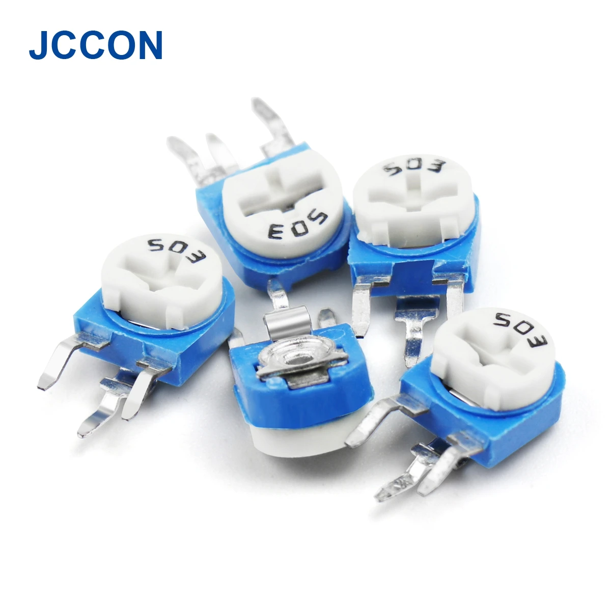 RM063 Vertical Trimpot Resistor Kit 65Pcs 13 Values 100Ω-1MΩ Adjustable for Circuit Board Repair