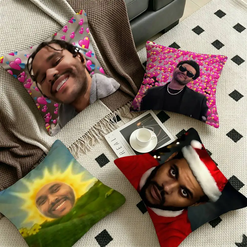 Funny Singer The Weekend Personalized picture text home decorative pillows Household Gifts 45x45cm