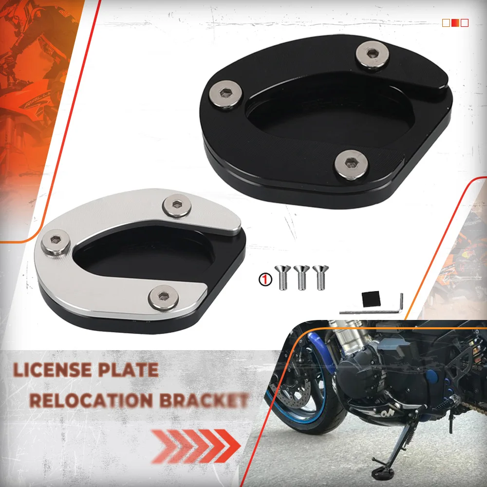 

Motorcycle Kickstand Extension Foot Side Stand Pad Plate For MV Agusta Dragster Rivale 800 2014 2015 2016 2017 2018 Accessories