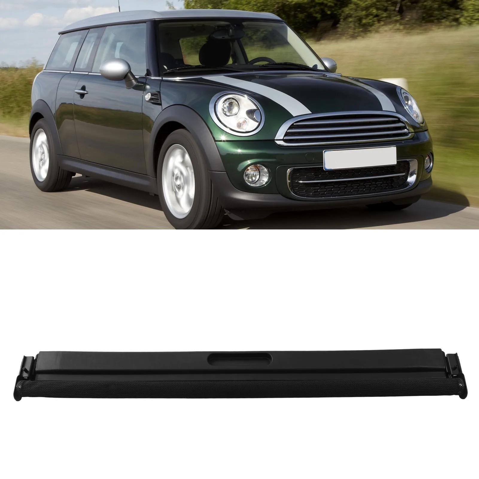 54102755849 Rear Sunroof Curtain Assembly, Black Sunshade Cover For Mini Cooper R55 R56 2007‑2016 Roof Parts