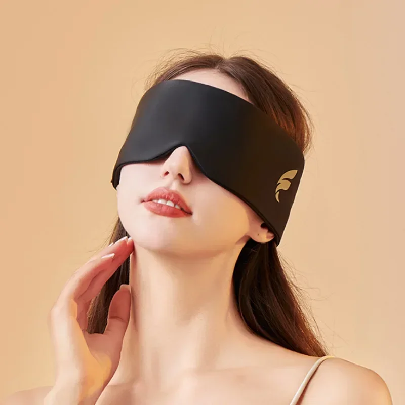 Double-Faced Sleeping Mask Warmth Cooling Dual Sense Eye Mask for Sleeping Blindfold Sleep Aid Sleepmasker Adjustable Travel Nap