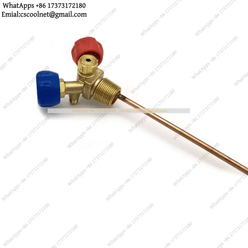 JS03 High Low Pressure Claw Valve Refrigerant Recovery Filling Cylinder Explosion-proof Bottle