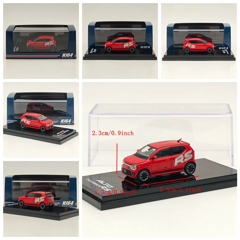 Hobby Giappone 1/64 ALTO FUNZIONA TURBO RS HA36S RS DECAL TUNE HJ 642070 Giocattoli da collezione limitata in miniatura per auto modello pressofuso serie B
