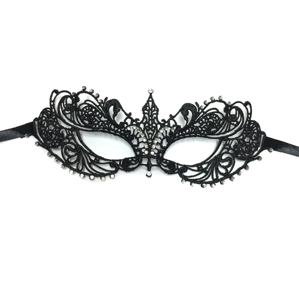 Masque en dentelle noire Premium pour Costume Cosplay fête mascarade femmes masque en dentelle accessoire de fête