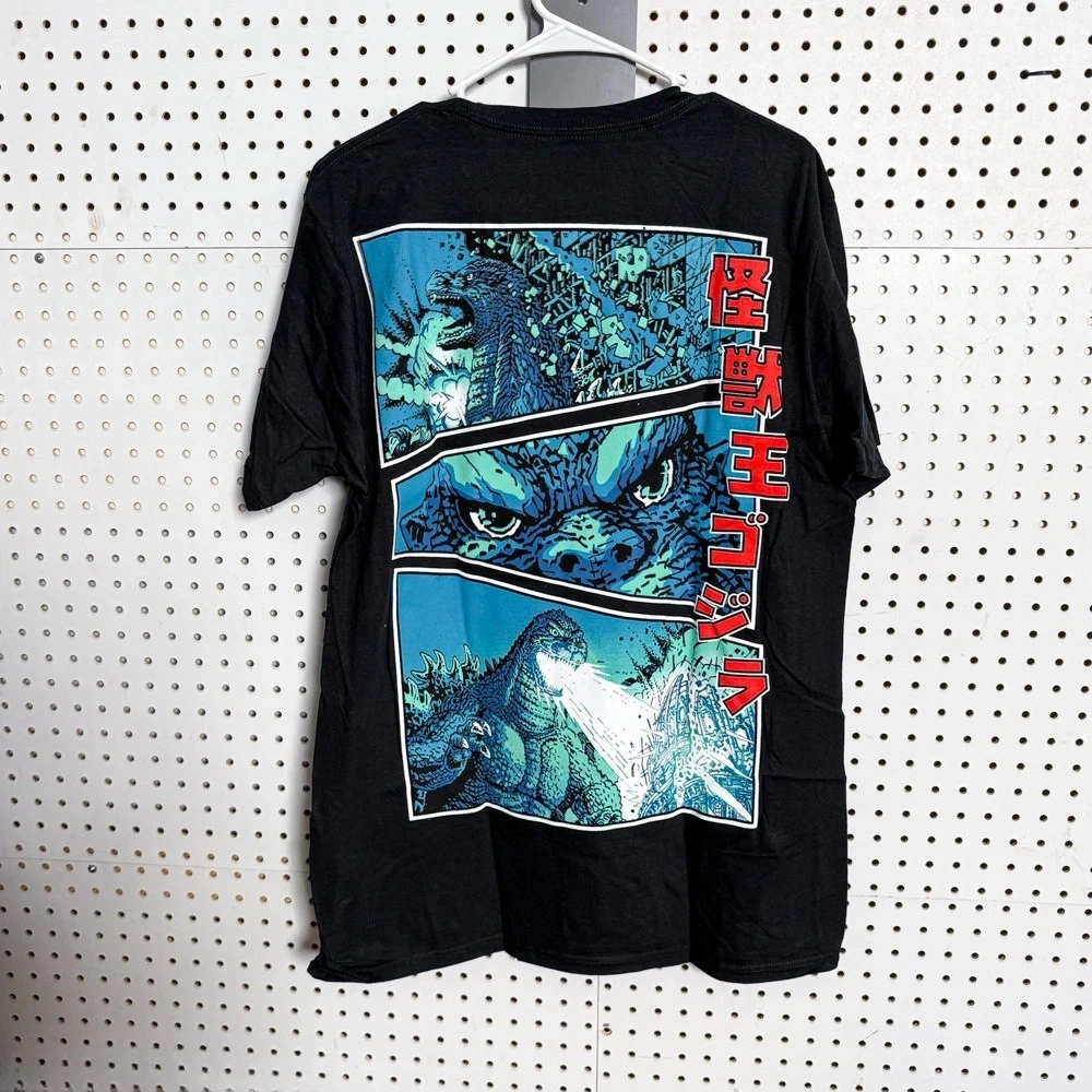 Godzilla Inspired Kaiju Monster Retro Graphic Print T-Shirt Men Women Cotton Oversized Couple Harajuku Casual Streetwear Tops - view 3