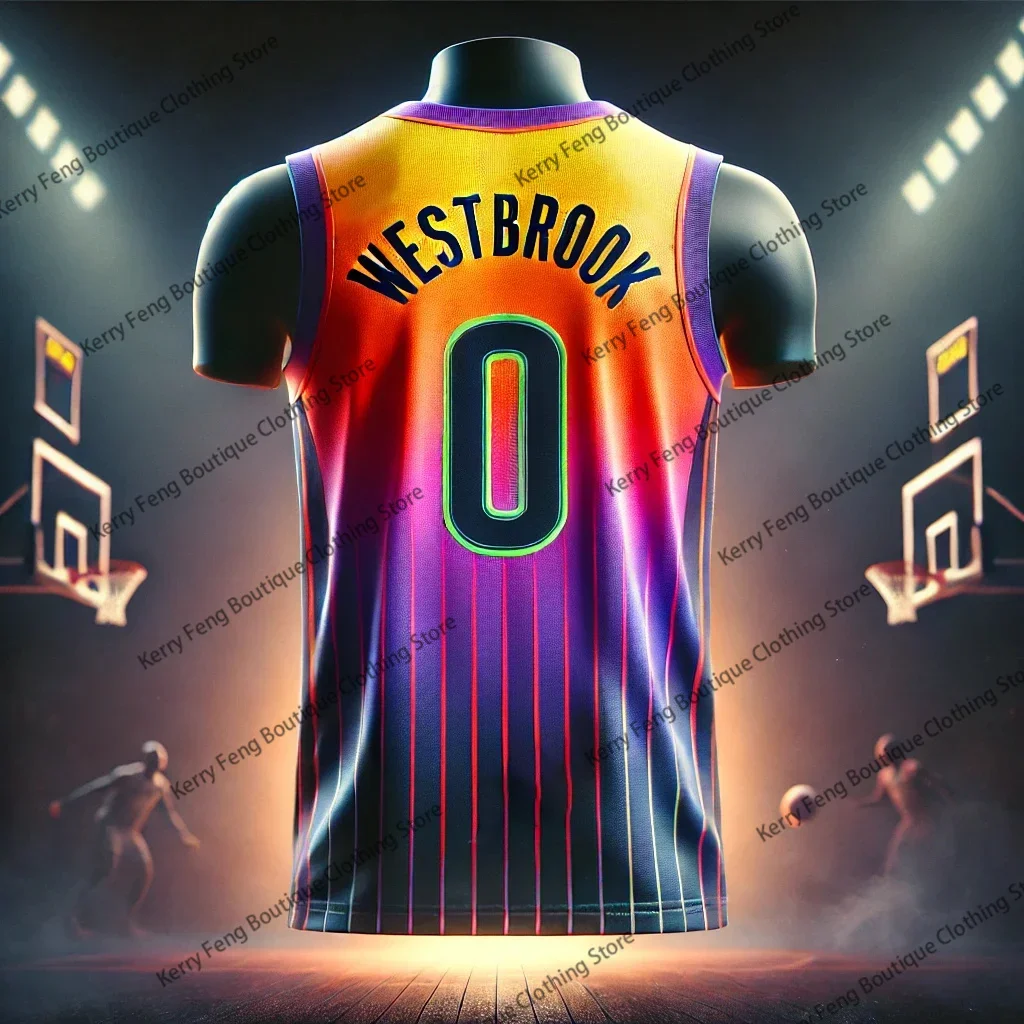 

Summer New Arrival Men Basketball Jersey 0 Westbrook Sleeveless Vest Tracksuit Training Uniform Tank Top