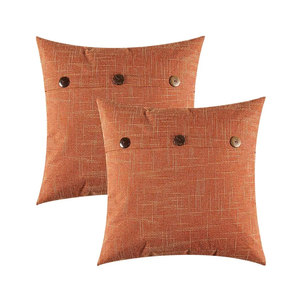 

2 шт., наволочка из искусственного льна, дышащая наволочка в японском стиле, мягкая наволочка из полиэстера, домашний декор