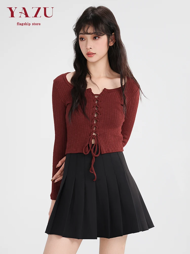 

Свитера Джемперы Кардиганы Женские хлопковые женские с короткими рукавами Витая пряжа с потертыми краями Мешковатые гранж Y2K Винтаж 90-х годов Уличная одежда