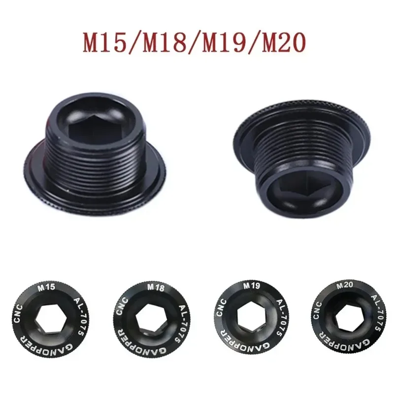 

M15/M 18/M19/M20 Bicycle Crank Screws Crank Arm Fixing Bolt BB Central Axis Screw Crankset Nut Cover Cap for MTB Road Bike