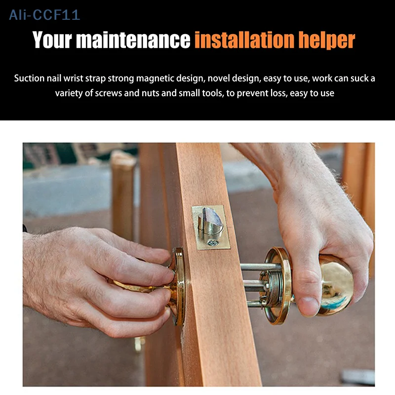 ネジや釘を保持するための磁気リストバンド、ドリルビット、リストツールホルダー、強力な磁石付きベルト、電気アクセサリー