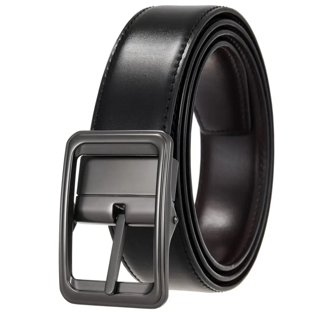 Retro Luxury Design Genuine Leather Belt Casual Versatile Pin Buckle Waistband Waist Strap