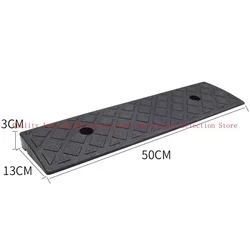 50*13*3cm Plastic PVC Road Slope Ramp Pad Portable Car Step Uphill Triangle Mat Curb Rubber