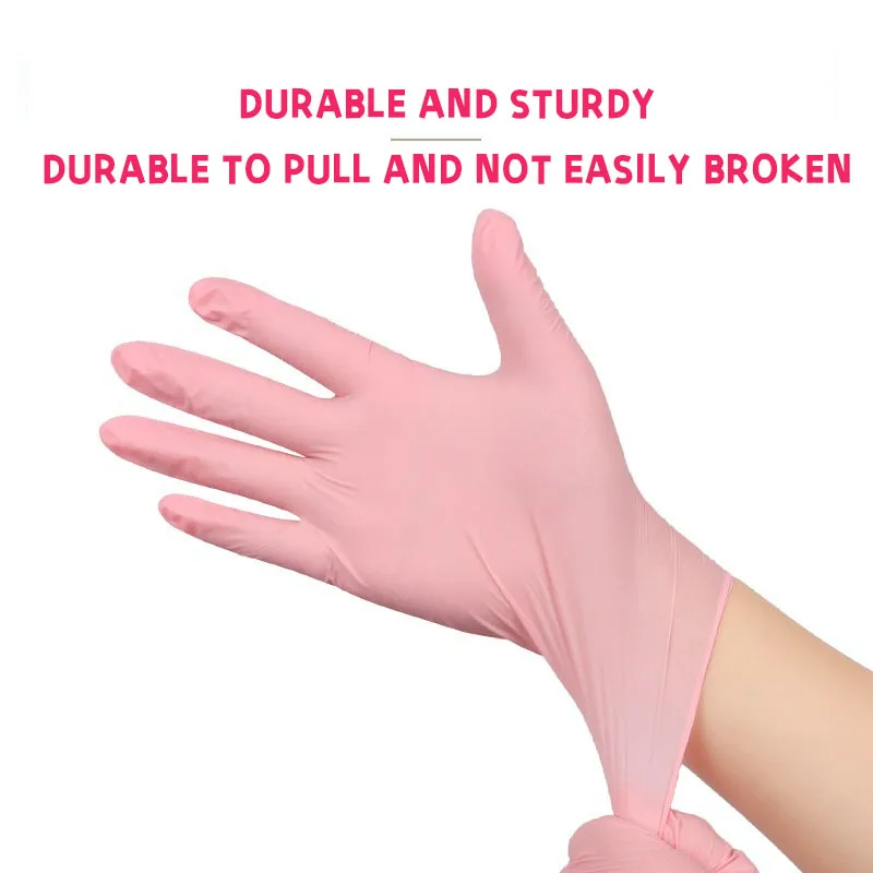 30PCS Disposable Gloves Nitrile Rubber Latex Gloves for Kitchen Dishwashing Work Garden Household Cleaning Glove Beauty Salon