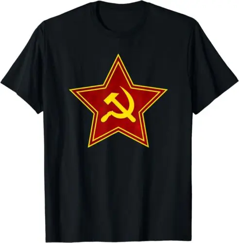 Новая футболка Ограниченная серия молот и серп Советский Союз Красная звезда СССР