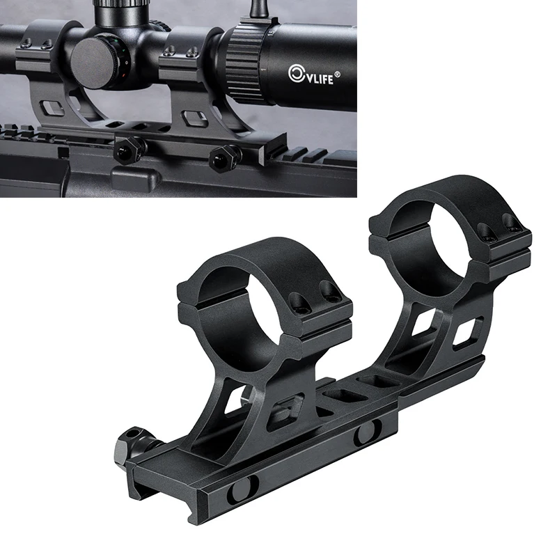 MIDTEN Scope Mount Lightweight 30mm Tube  Offset Cantilever Dual Ring Cantilever Mounts for Picatinny Rail