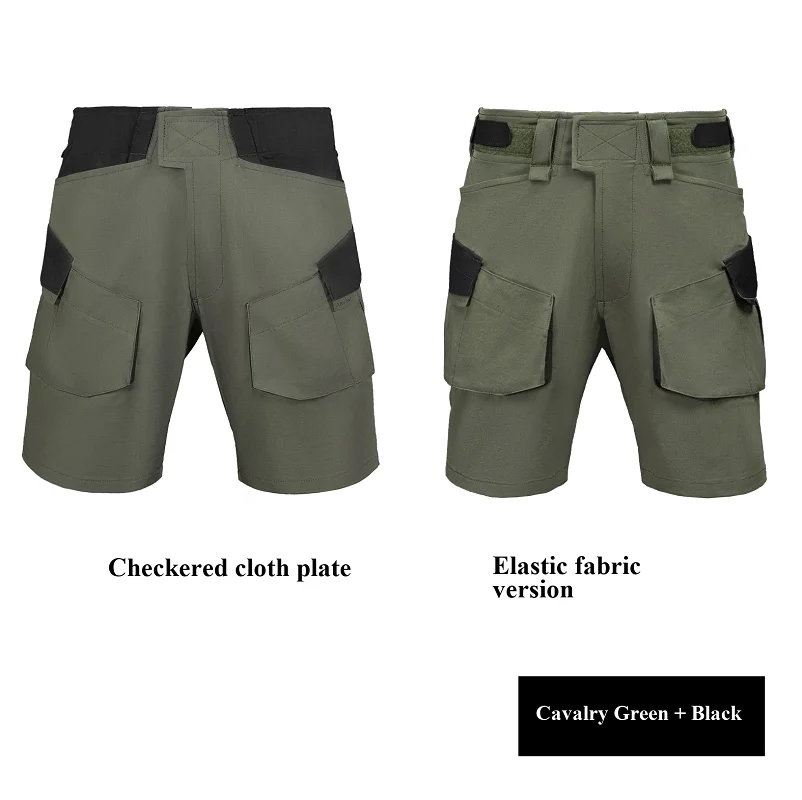 Summer Outdoor Hiking Training Elastic/Polyester-Cotton Fabric Work Shorts