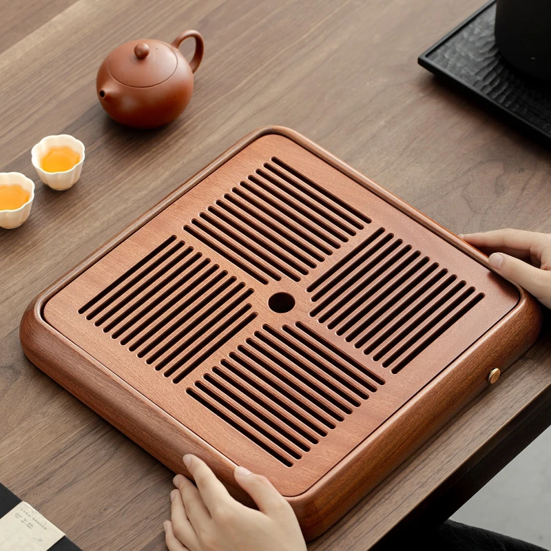 

Tea tray dry brewing table New Chinese style sea tea tray sea dry brewing plate Small table for one person