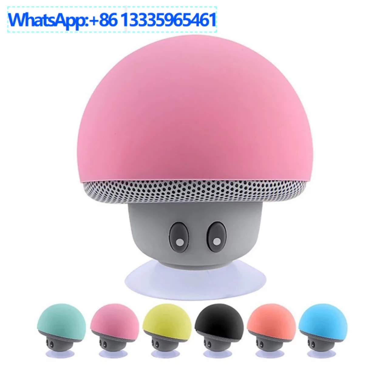 Mushroom head portable small stereo wireless bluetooth speaker cartoon, mobile phone notebook stereo, suction cup waterproof bat