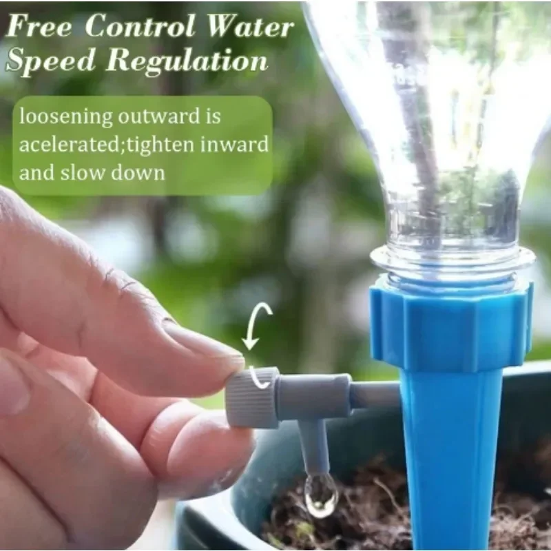 Automatic Drip Irrigation System Self Watering Spike Adjustable for Flower Plants Greenhouse Garden Auto Water Dripper Device